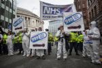 NHS Not For Sale protest at Conservative Party Conference 